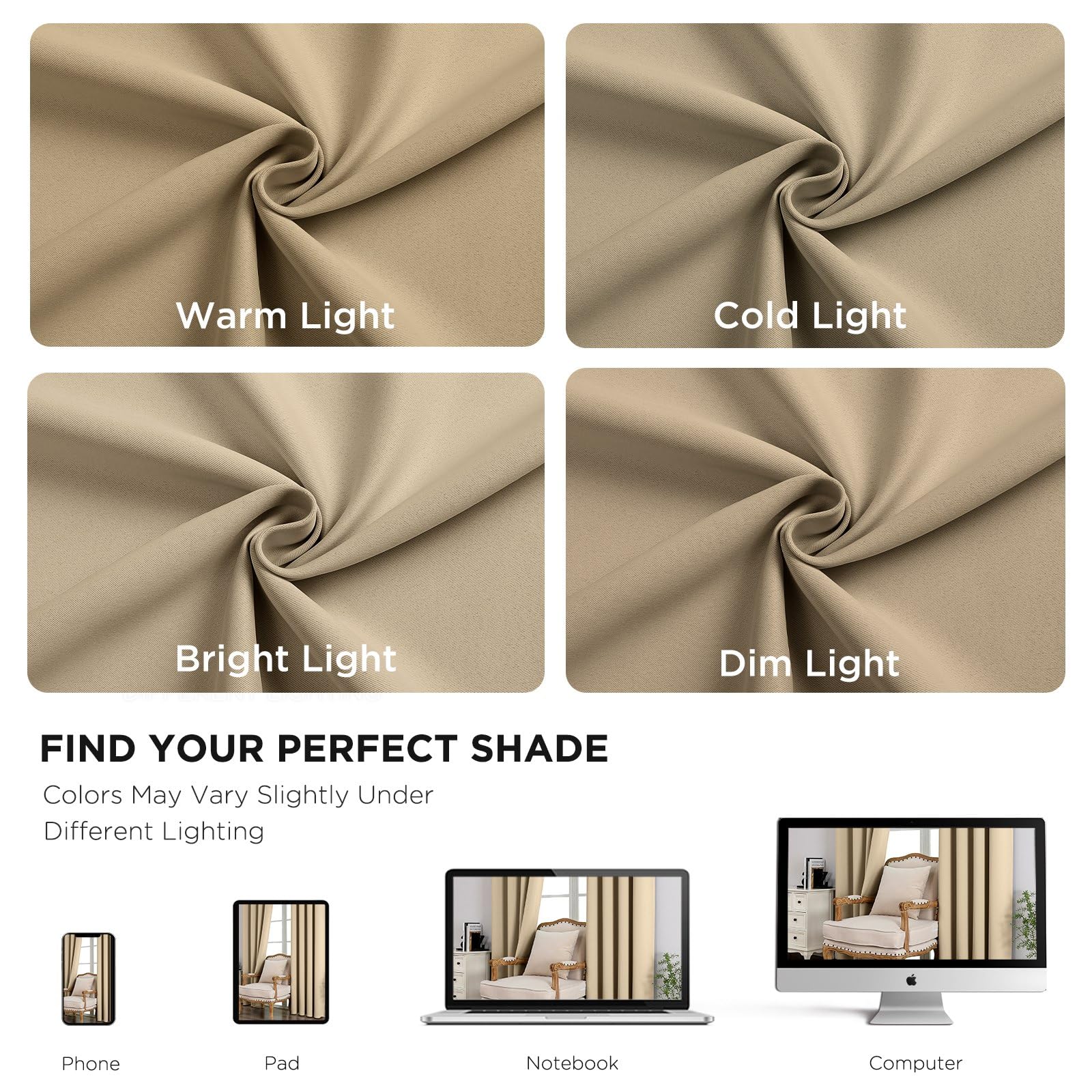 CUCRAF texture beige clair apportant une ambiance chaleureuse