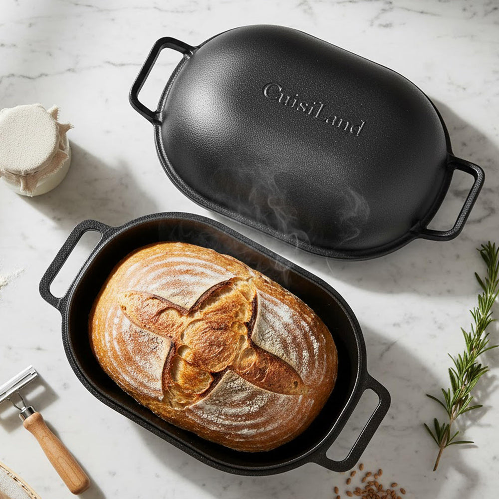 Cuisiland pain de mie sorti du four montrant croûte dorée et cuisson homogène
