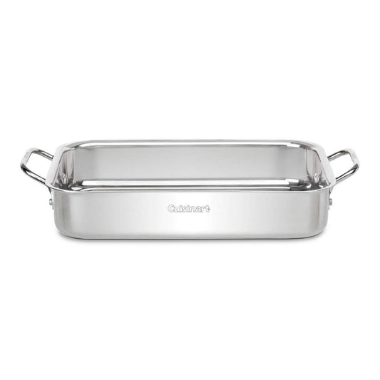 Cuisinart plat lasagnes face avant prêt à servir, finition miroir élégante