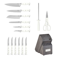 Cuisinart bloc en bois avec ciseaux et fusil montrant rangement sûr et accès rapide