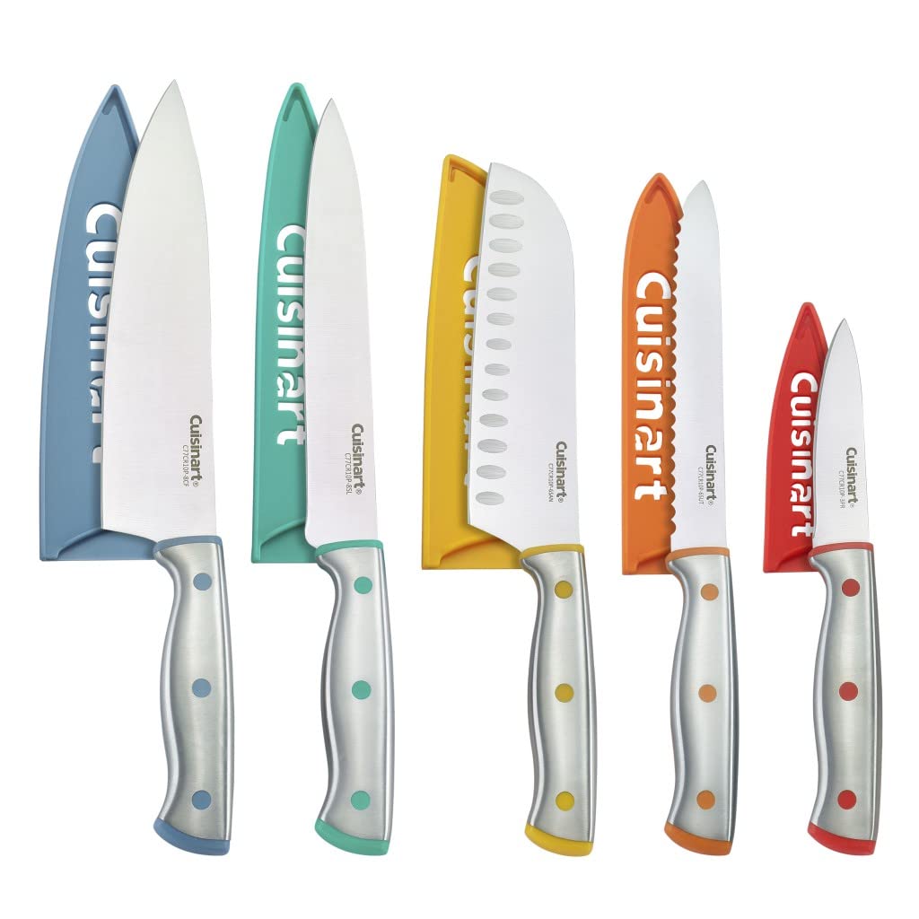 Cuisinart face avant de l'ensemble 10 pièces, présentation soignée et gain de place
