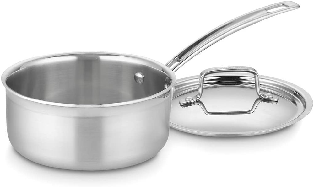 Cuisinart casserole 1,5 pintes vue avant montrant finition inox et polyvalence de cuisson