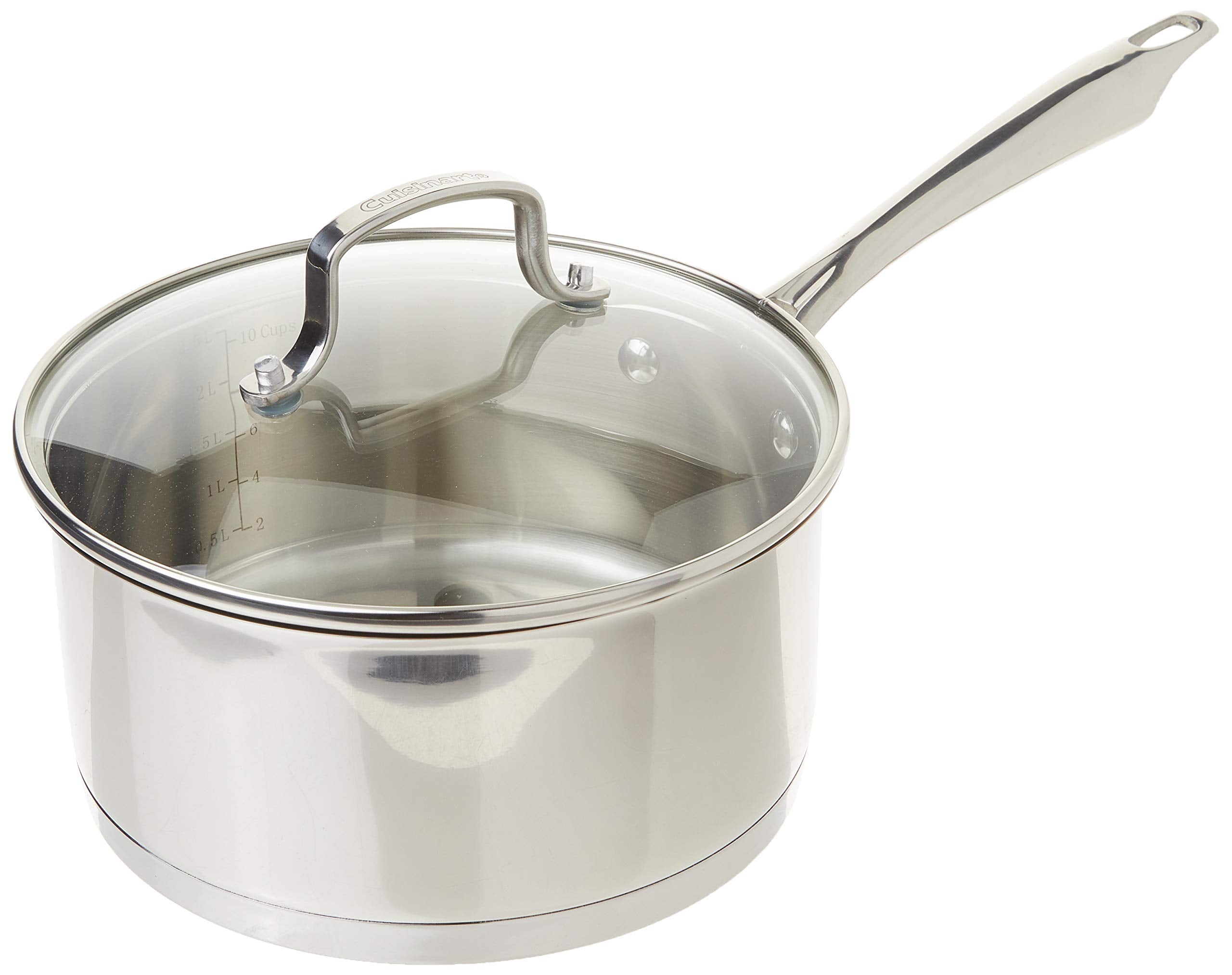 Cuisinart casserole inox vue frontale bénéfice chaleur uniforme