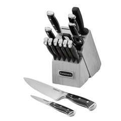 Cuisinart face du coffret 15 pièces montrant l’ensemble et rangement pratique