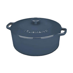 Cuisinart cocotte devant profil Provencial Blue montrant finition élégante