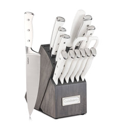Cuisinart vue de face du coffret 15 pièces affichant organisation et gain de place