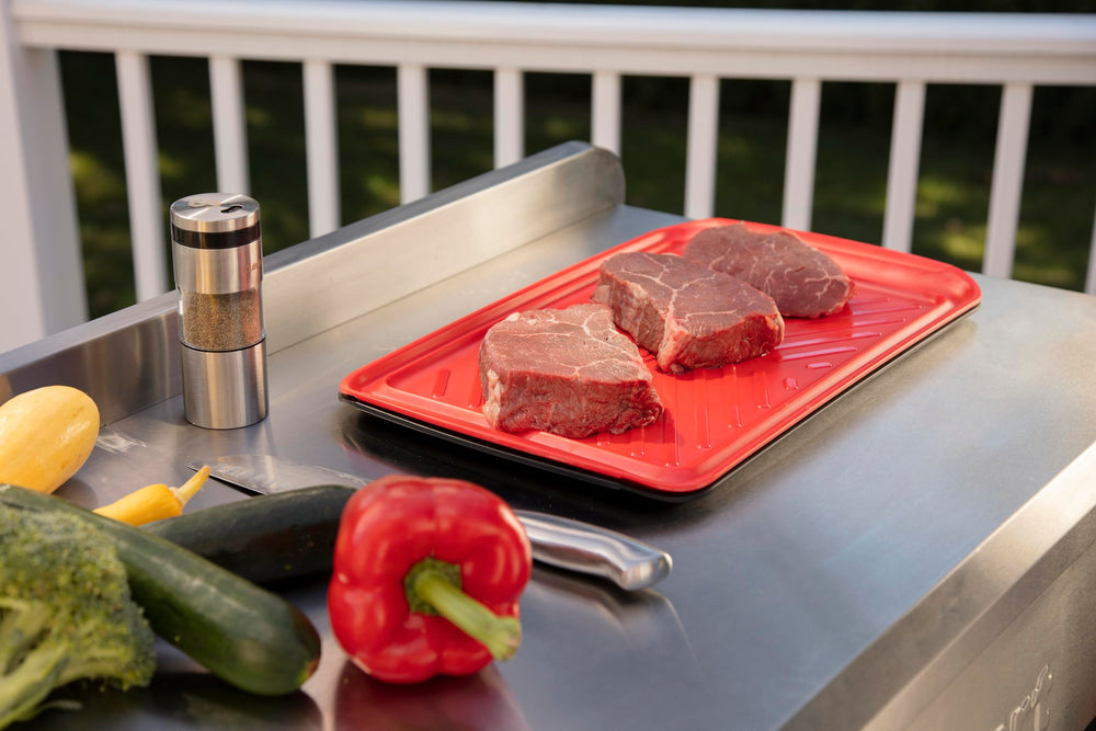 Cuisinart comparaison montrant six burgers pour visualiser capacité