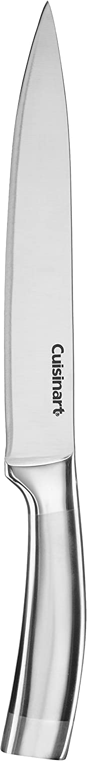 Cuisinart couteau pain cranté montrant tranchage net sans écraser