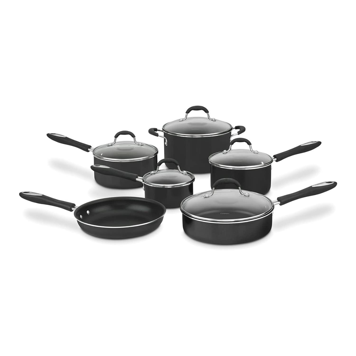 Cuisinart vue avant du set 11 pièces montrant élégance et polyvalence