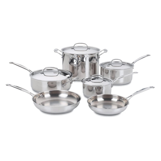 Cuisinart ensemble face avant montrant toutes les pièces et polyvalence