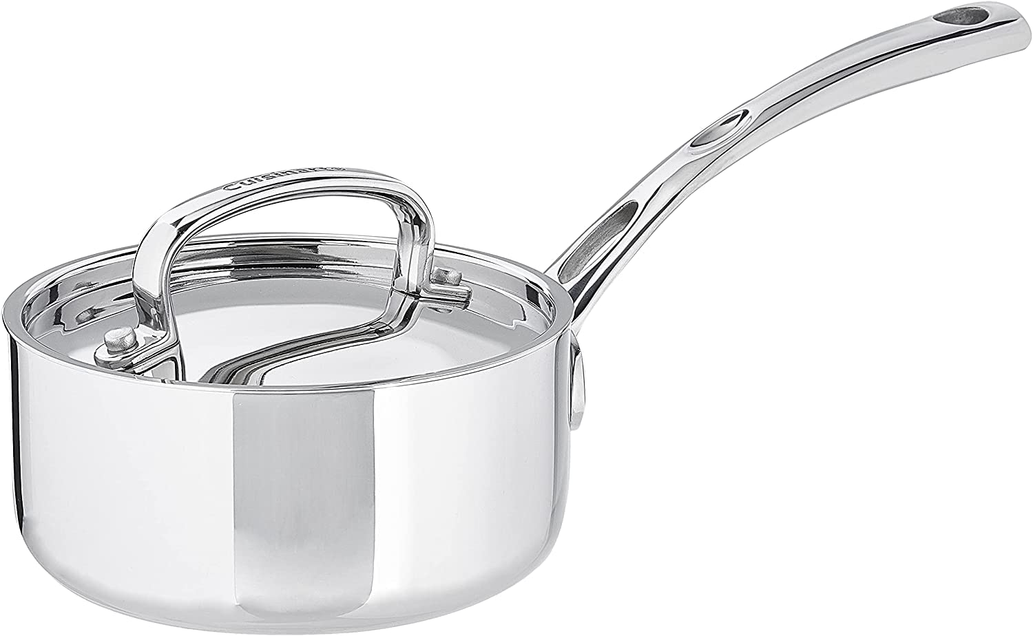 Cuisinart FCT19-14 gros plan tri‑ply montrant texture inox, cuisson homogène