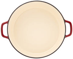 Cuisinart intérieur émaillé surface lisse facilitant cuisson uniforme et nettoyage