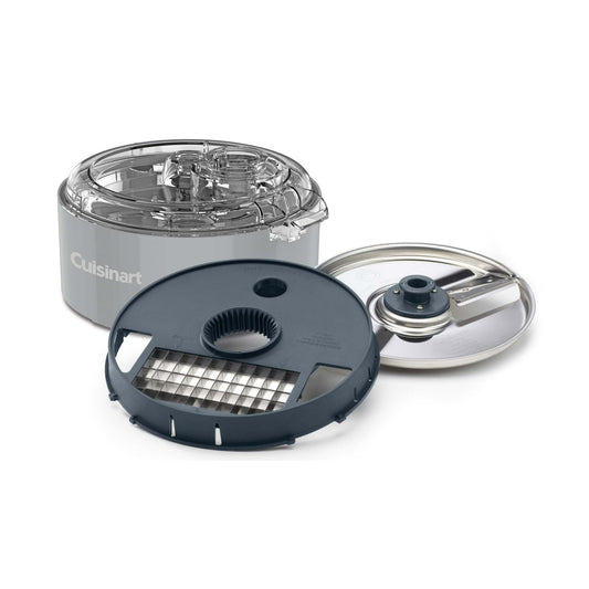 Cuisinart gros plan sur la grille de dicing offrant précision et rapidité