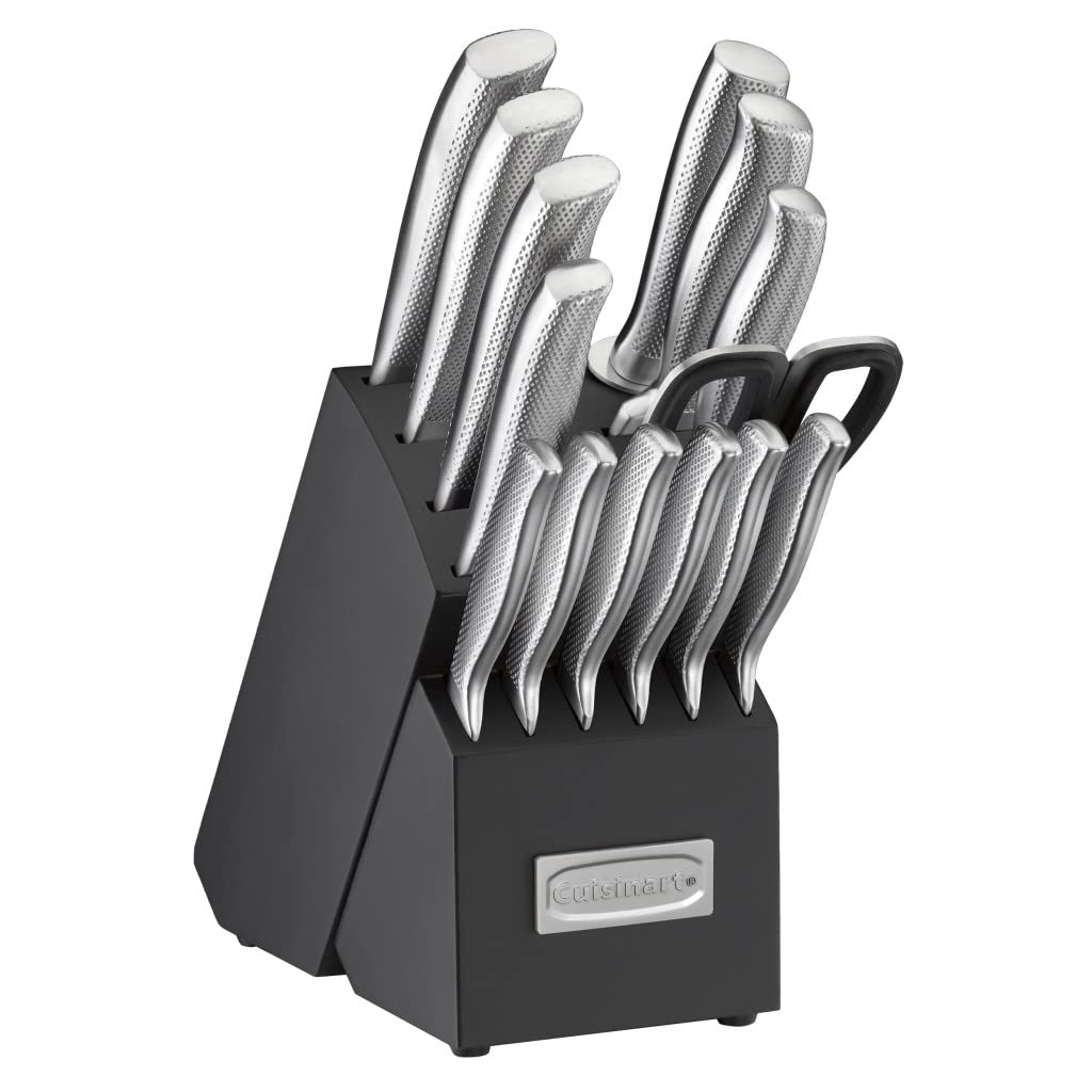 Cuisinart lame gros plan en acier allemand montrant durabilité