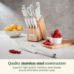 Cuisinart manche blanc détail ergonomique offrant confort de préhension