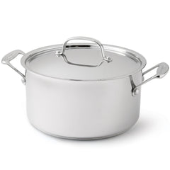 Cuisinart marmite 744-24 vue de face montrant le fini miroir et sa grande capacité