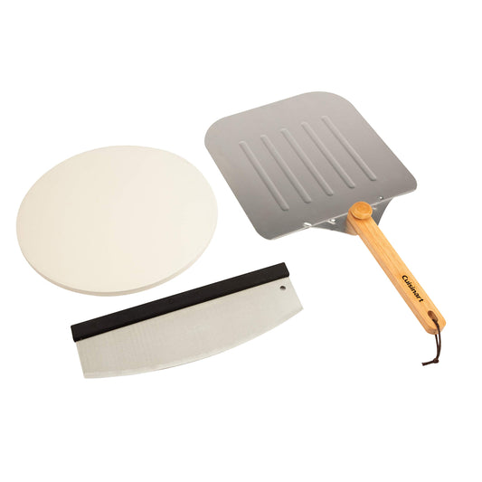 Cuisinart pierre cordiérite face avant montrant cuisson uniforme