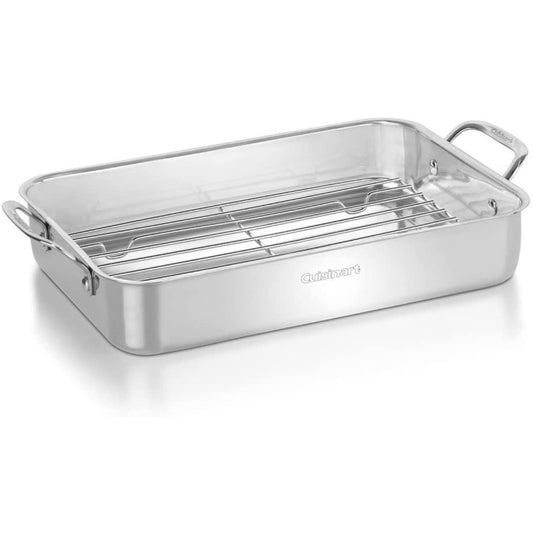 Cuisinart plat à lasagnes face avant finition miroir pratique pour servir