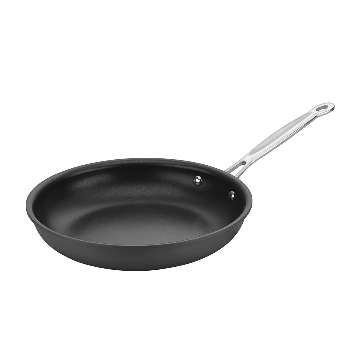 Cuisinart poêle 10" face avant montrant design et maniabilité pour cuisson polyvalente