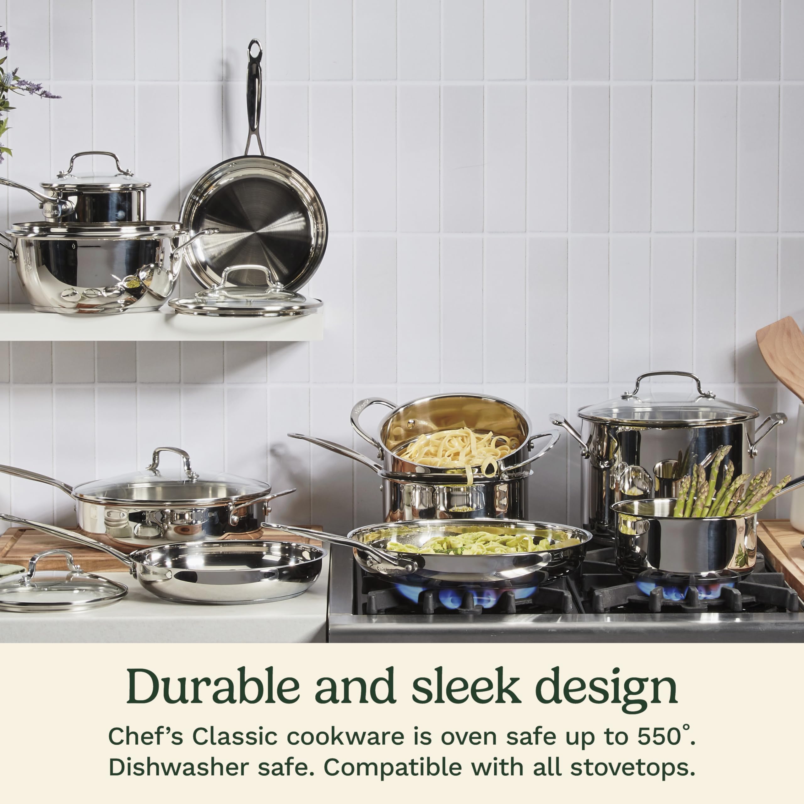 Cuisinart couvercle en verre Flavor Lock, permet surveiller cuisson