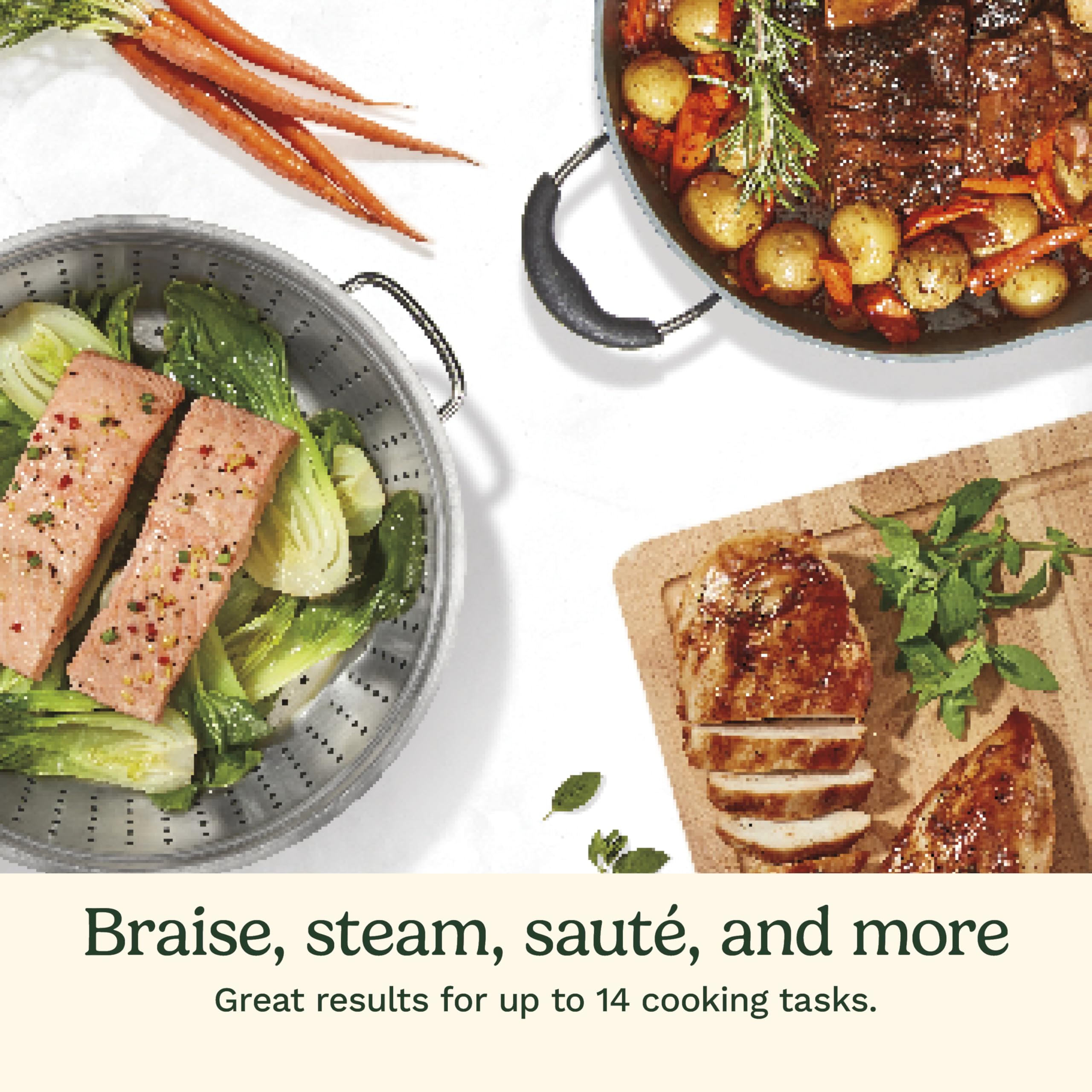 Cuisinart spatule fendue en action pour retourner et servir proprement