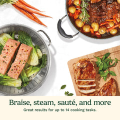Cuisinart spatule fendue en action pour retourner et servir proprement