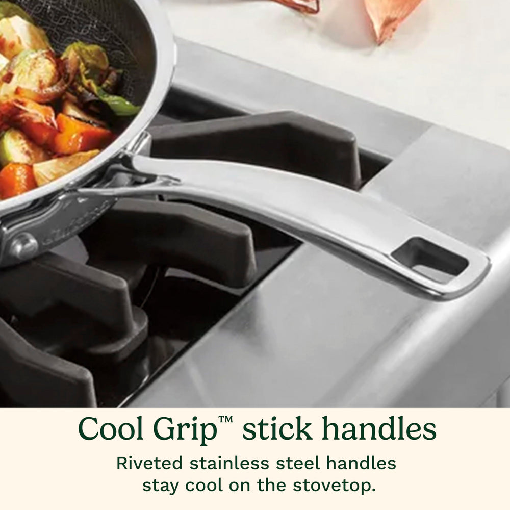 Cuisinart PurelySear couvercle en verre trempé permettant garder l'humidité et surveiller la cuisson
