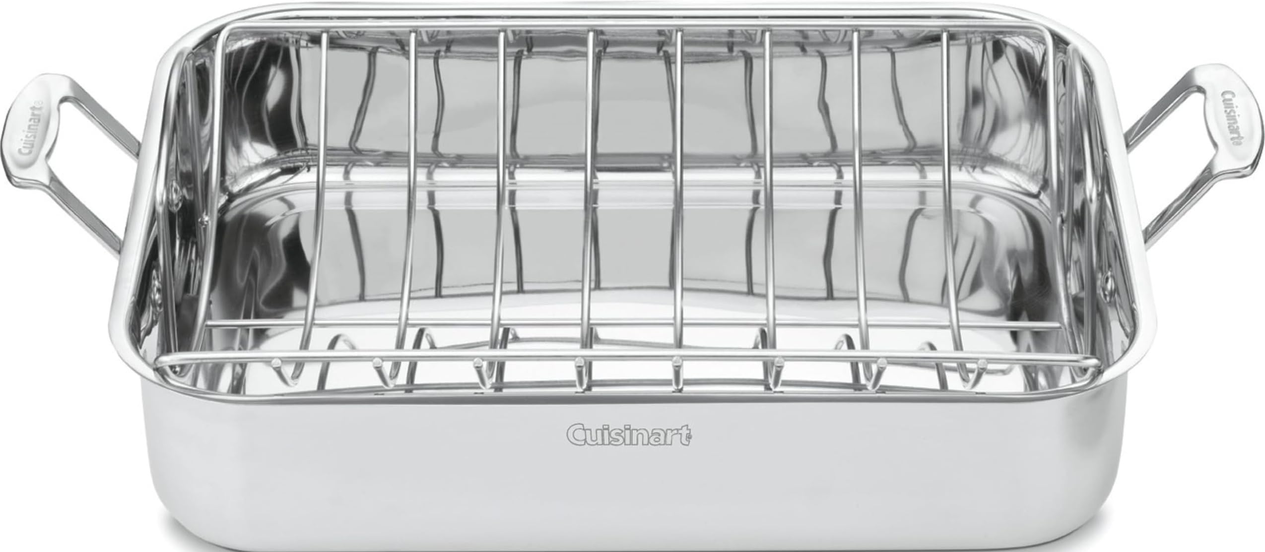 Cuisinart rôtissoire 16 pouces vue frontale, grande capacité visible et finition inox
