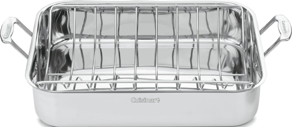 Cuisinart rôtissoire 16 pouces vue frontale, grande capacité visible et finition inox