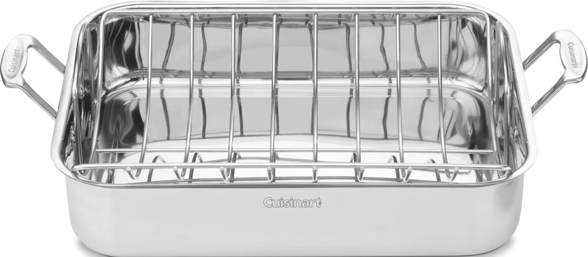 Cuisinart rôtissoire 16 pouces vue frontale, grande capacité visible et finition inox