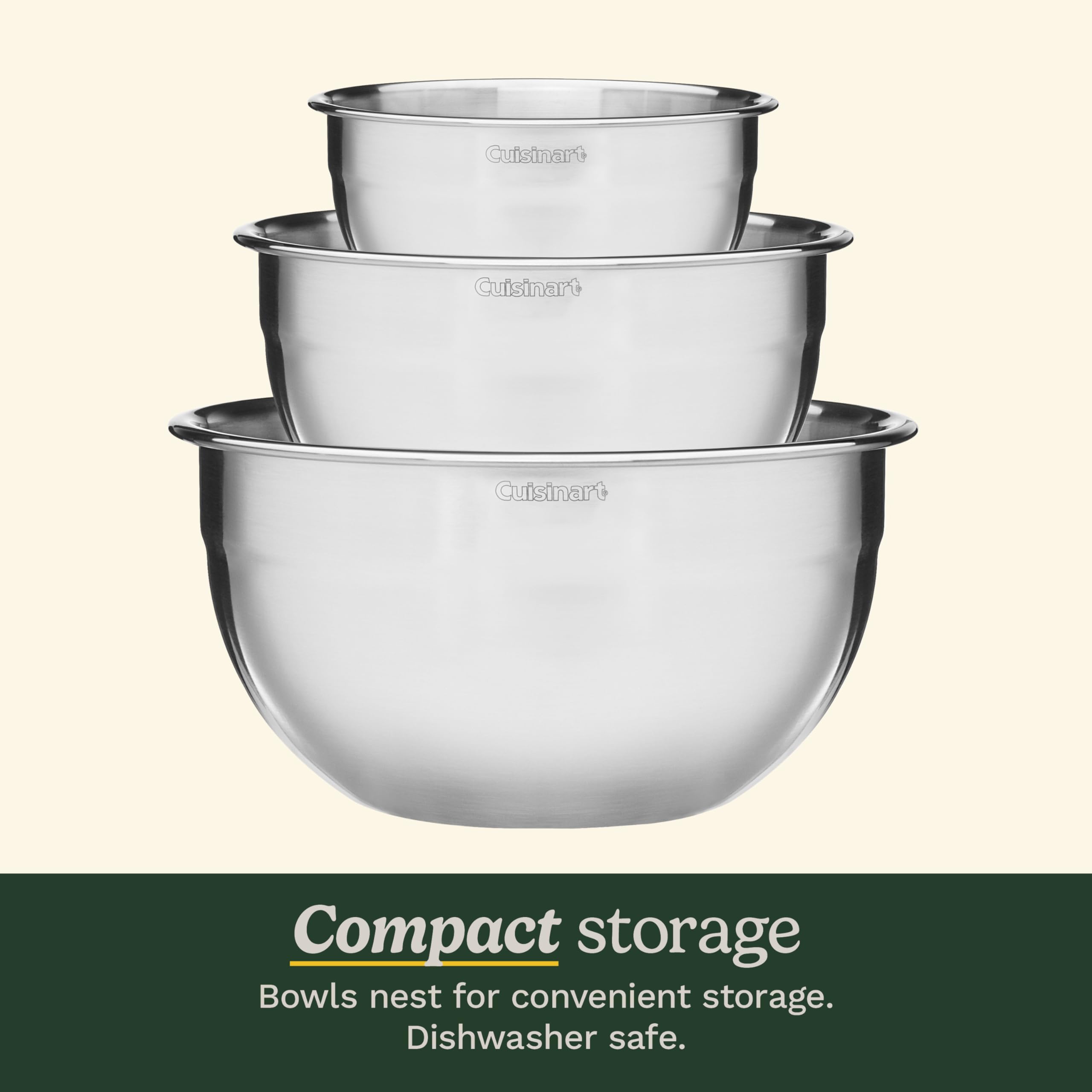 Cuisinart gros plan sur la finition inox lisse pour un nettoyage facile