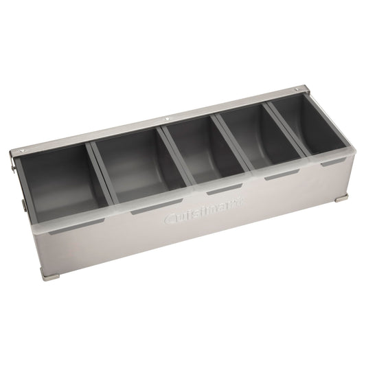 Cuisinart station devant montrant les 5 bacs pour organisation rapide