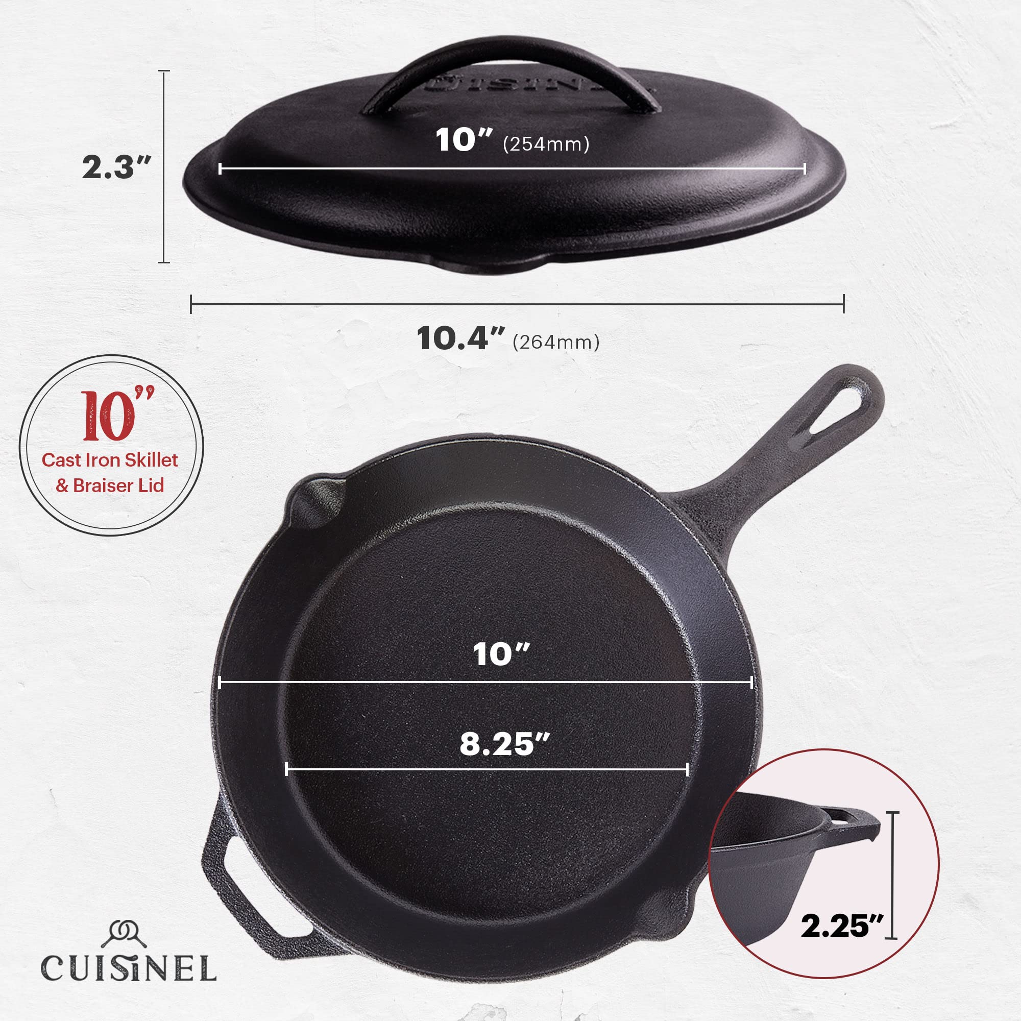 Cuisinel gros plan surface assaisonnée illustrant antiadhérence naturelle