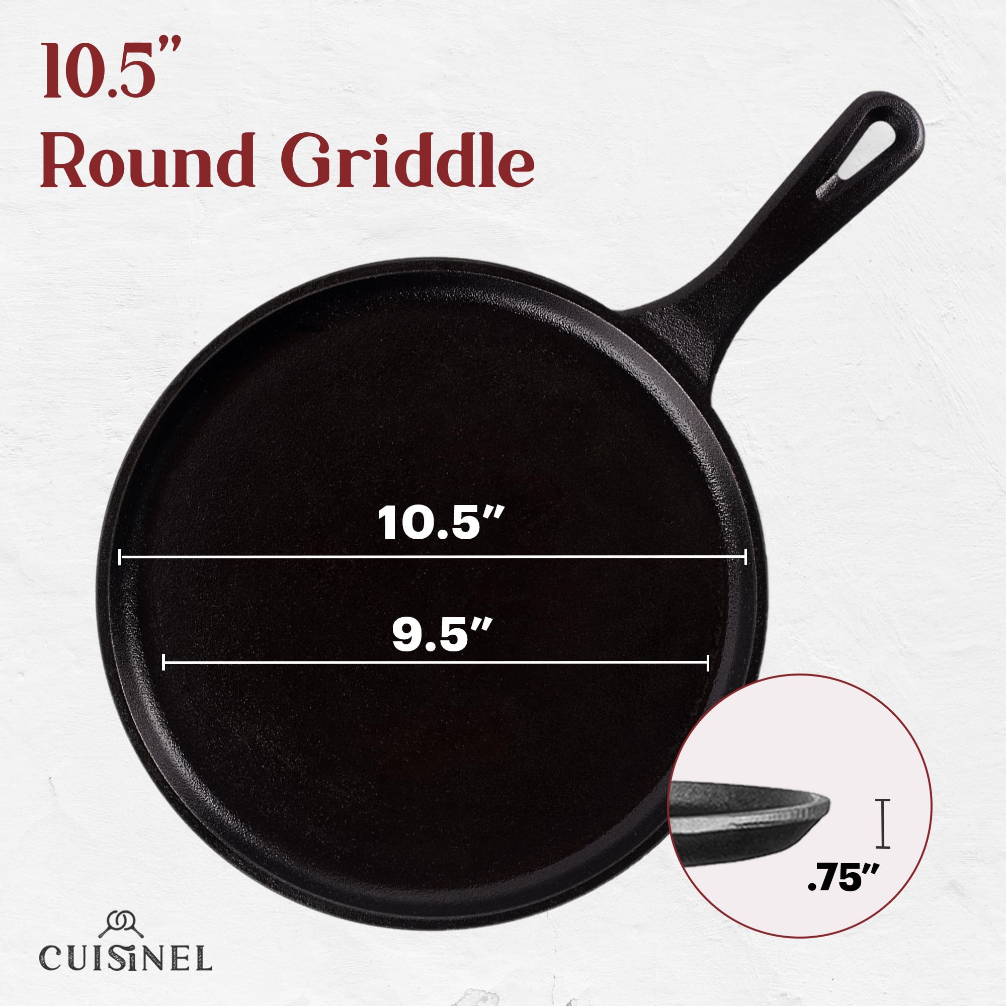Cuisinel poêle en usage avec crêpe en cuisson illustrant répartition uniforme de la chaleur