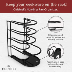 Cuisinel rangement horizontal pour couvercles et planches pratique