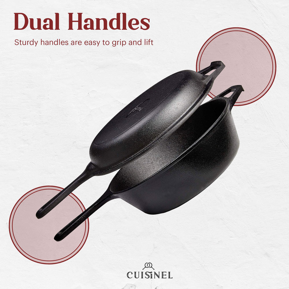 Cuisinel poêle avec couvercle emboîtable pour retenir humidité et arômes