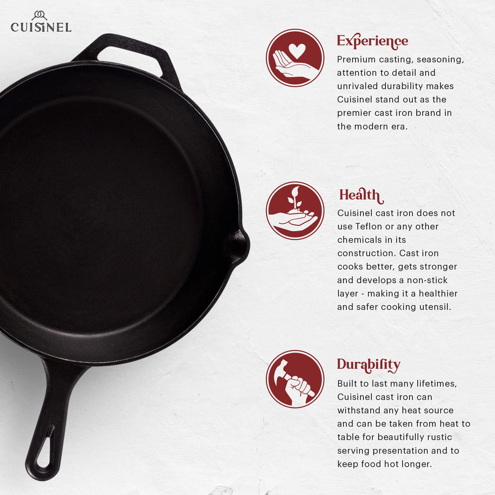 Cuisinel couvercle en verre trempé posé sur la poêle pour contrôler la cuisson