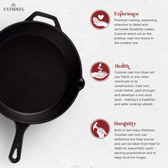 Cuisinel couvercle en verre trempé posé sur la poêle pour contrôler la cuisson