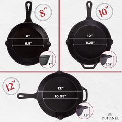Cuisinel gros plan surface de cuisson pré-assaisonnée offrant antiadhérence naturelle