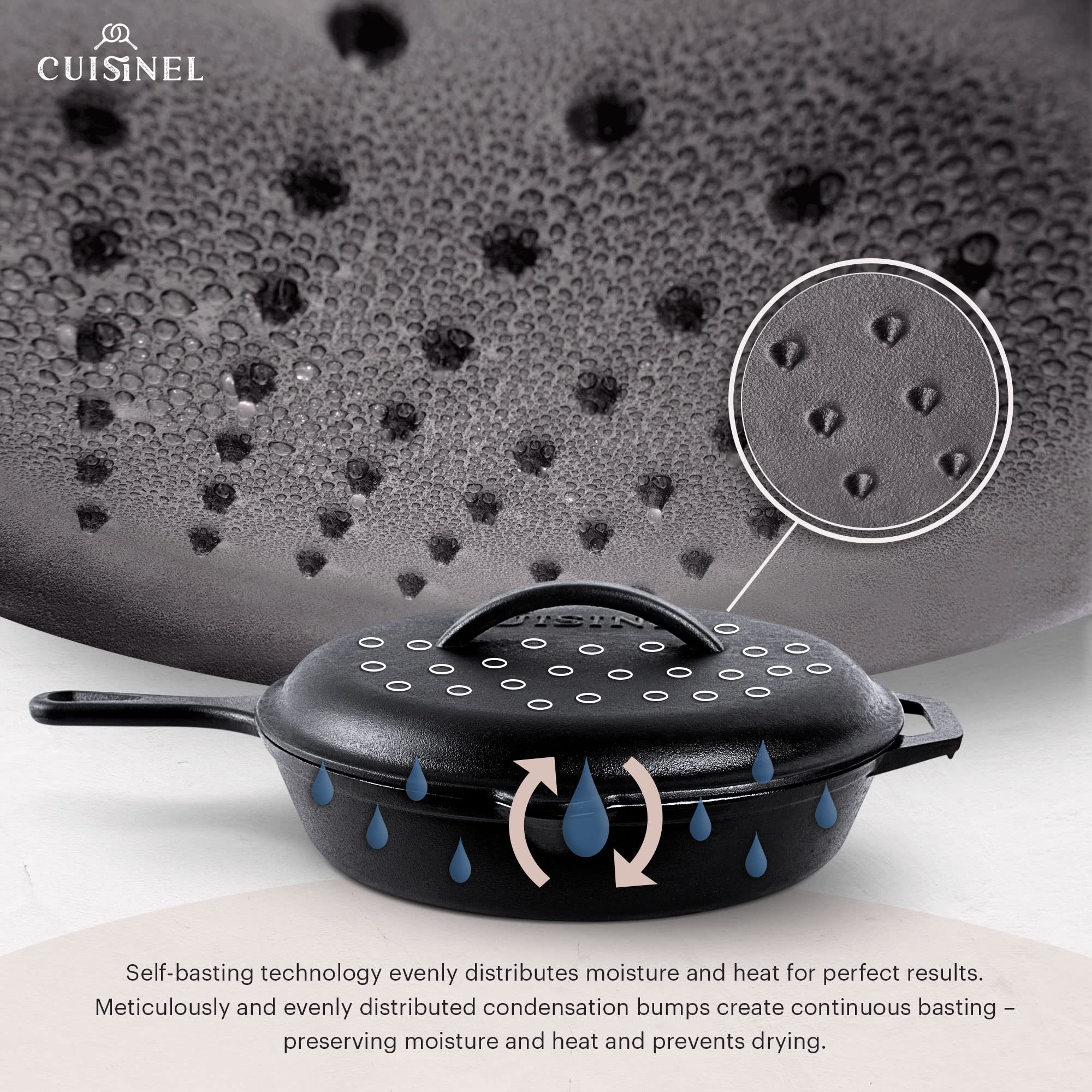 Cuisinel poignée protégée silicone pour prise sûre et confortable lors du service
