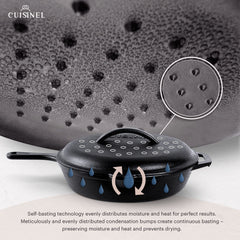 Cuisinel poignée protégée silicone pour prise sûre et confortable lors du service