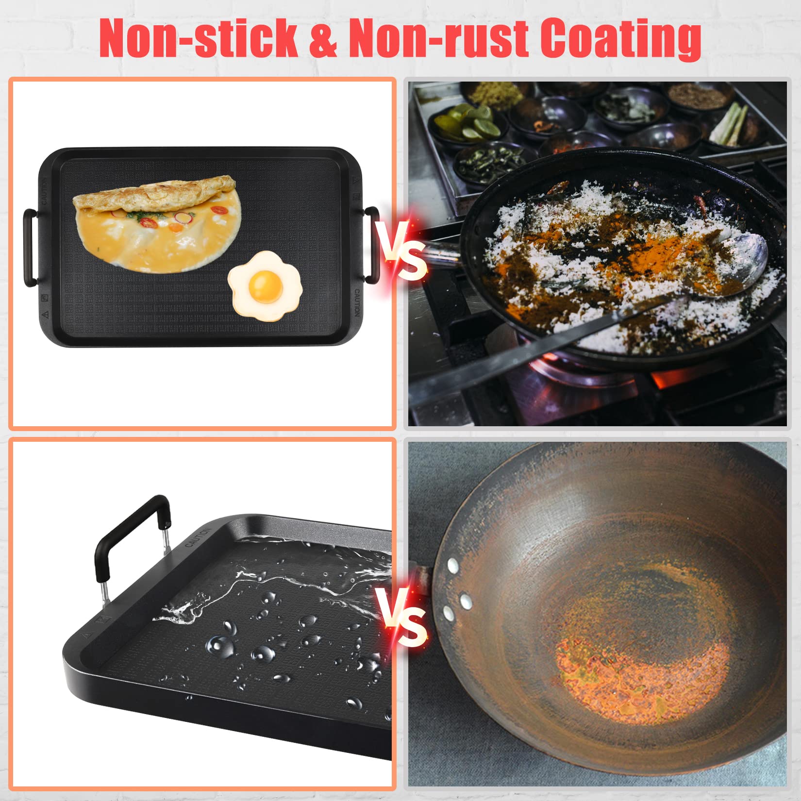 CukAid plancha en action avec pancakes, cuisson homogène et gain de temps