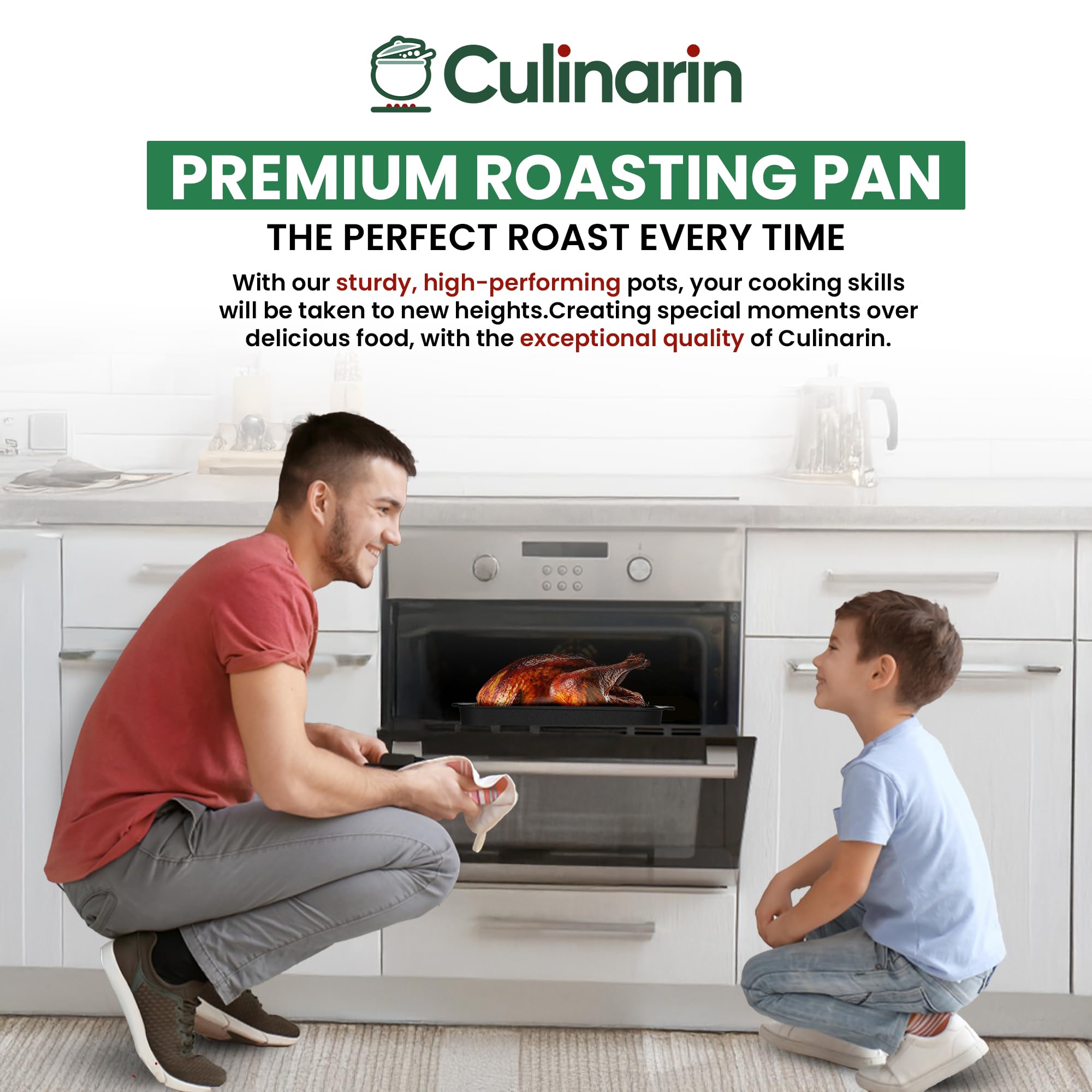 CULINARIN surface antiadhésive montrée en gros plan pour nettoyage facilité