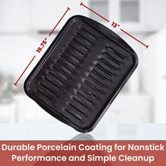CULINARIN plaque en usage dans un four montrant drainage graisses efficace