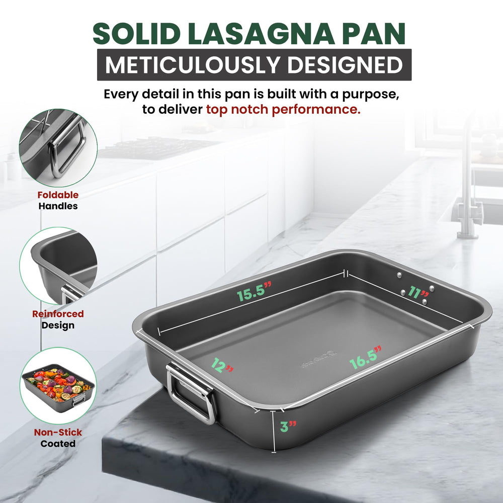 CULINARIN plat rempli de lasagnes dorées montrant cuisson homogène