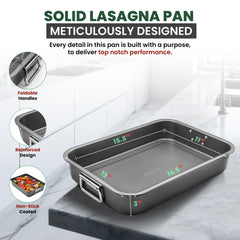 CULINARIN plat rempli de lasagnes dorées montrant cuisson homogène