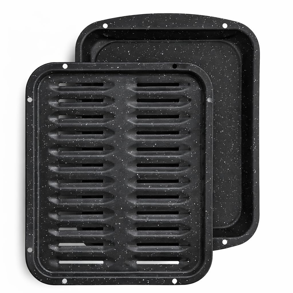Image CULINARIN du plat à griller vu de face montrant la finition speckled et l'espace de cuisson