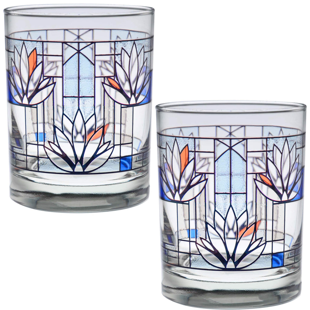 Culver verre Waterlilies face en coffret, cadeau élégant et pratique