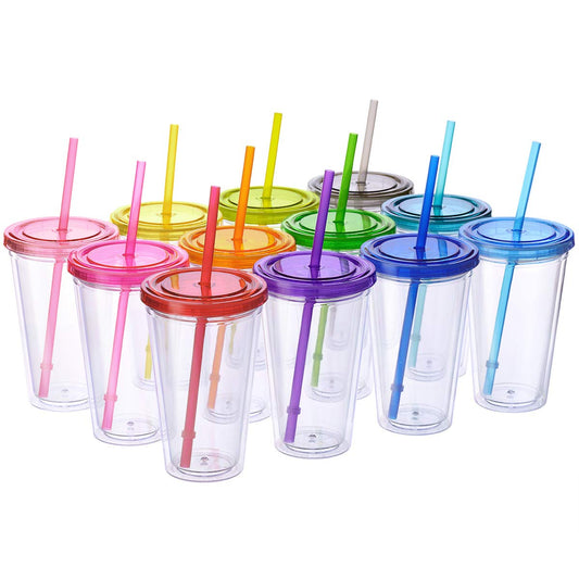 Cupture vue avant du lot de 12 couleurs, identifie facilement chaque verre