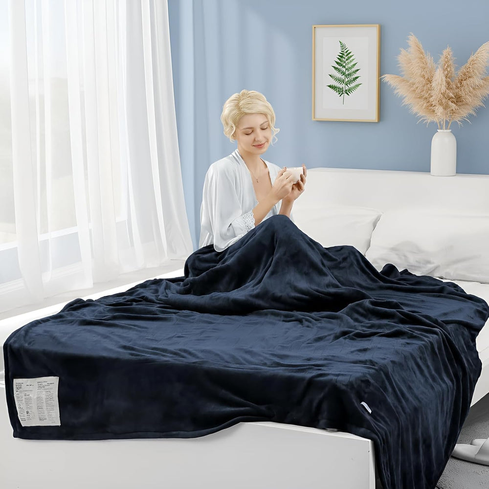CURECURE gros plan flanelle double-face illustrant texture confortable et chaleur